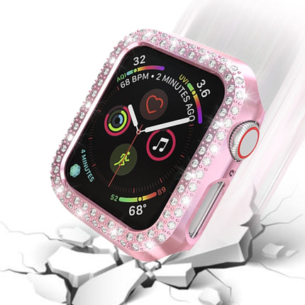Double Row Diamonds PC Protective Case, For Apple Watch Series 6 / 5 / 4 / SE 2025 / 2023 / 2022 44mm, For Apple Watch Series 3 & 2 & 1 38mm - DealBuddy