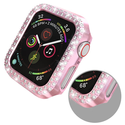 Double Row Diamonds PC Protective Case, For Apple Watch Series 6 / 5 / 4 / SE 2025 / 2023 / 2022 44mm, For Apple Watch Series 3 & 2 & 1 38mm - DealBuddy