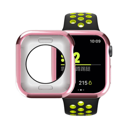 Plating TPU Round Hole Hollowing Protective Case, For Apple Watch Series 6 / 5 / 4 / SE 2025 / 2023 / 2022 40mm, For Apple Watch Series 3 & 2 & 1 42mm - DealBuddy