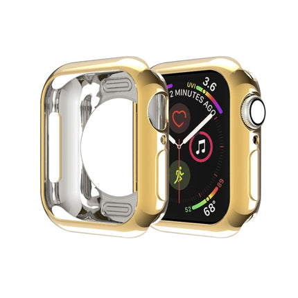 Plating TPU Round Hole Hollowing Protective Case, For Apple Watch Series 6 / 5 / 4 / SE 2025 / 2023 / 2022 40mm, For Apple Watch Series 3 & 2 & 1 42mm - DealBuddy
