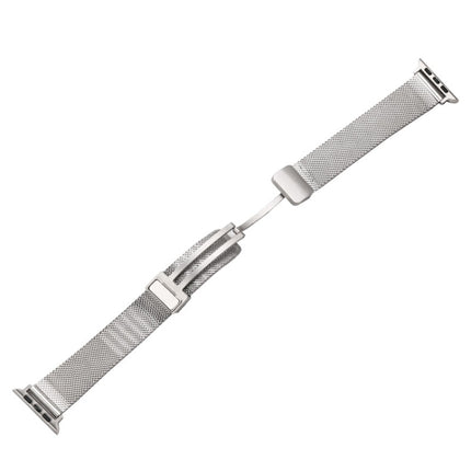 Milan Fold Buckle Metal Watch Band, For Apple Watch Series 8&7 45mm, For Apple Watch Series 8&7 41mm - DealBuddy