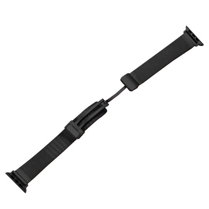 Milan Fold Buckle Metal Watch Band, For Apple Watch Series 8&7 45mm, For Apple Watch Series 8&7 41mm - DealBuddy
