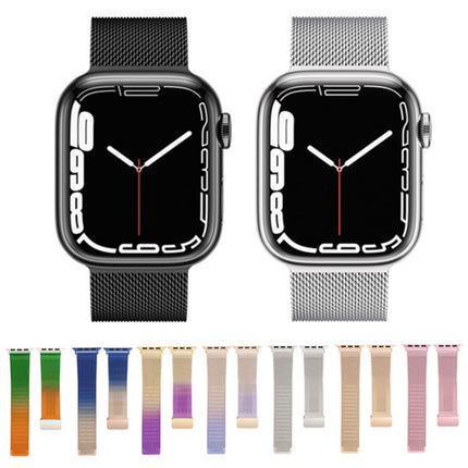 Milan Fold Buckle Metal Watch Band, For Apple Watch Series 8&7 45mm, For Apple Watch Series 8&7 41mm - DealBuddy