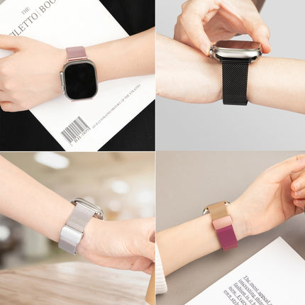 Milan Fold Buckle Metal Watch Band, For Apple Watch Series 8&7 45mm, For Apple Watch Series 8&7 41mm - DealBuddy