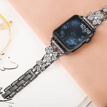 3-Leaf Clover Diamond Watch Band, For Apple Watch Series 8&7 45mm, For Apple Watch Series 8&7 41mm - DealBuddy