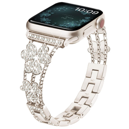 3-Leaf Clover Diamond Watch Band, For Apple Watch Series 8&7 45mm, For Apple Watch Series 8&7 41mm - DealBuddy