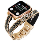 LOVE Leather Chain Watch Band, For Apple Watch Series 8&7 45mm, For Apple Watch Series 8&7 41mm - DealBuddy