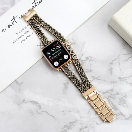LOVE Leather Chain Watch Band, For Apple Watch Series 8&7 45mm, For Apple Watch Series 8&7 41mm - DealBuddy