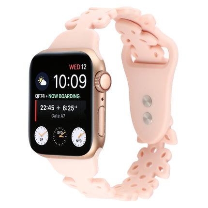 Butterfly Hollow Silicone Watch Band, For Apple Watch Series 8&7 45mm, For Apple Watch Series 8&7 41mm - DealBuddy