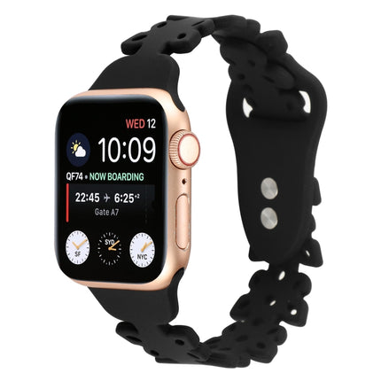 Butterfly Hollow Silicone Watch Band, For Apple Watch Series 8&7 45mm, For Apple Watch Series 8&7 41mm - DealBuddy