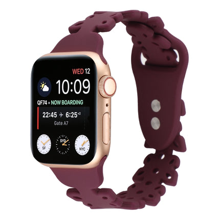 Butterfly Hollow Silicone Watch Band, For Apple Watch Series 8&7 45mm, For Apple Watch Series 8&7 41mm - DealBuddy