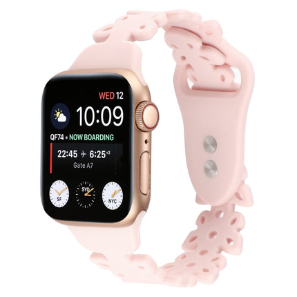 Butterfly Hollow Silicone Watch Band, For Apple Watch Series 8&7 45mm, For Apple Watch Series 8&7 41mm - DealBuddy