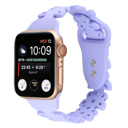 Butterfly Hollow Silicone Watch Band, For Apple Watch Series 8&7 45mm, For Apple Watch Series 8&7 41mm - DealBuddy