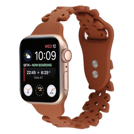 Butterfly Hollow Silicone Watch Band, For Apple Watch Series 8&7 45mm, For Apple Watch Series 8&7 41mm - DealBuddy