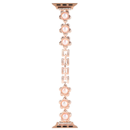 Flower Bracelet Metal Watch Band, For Apple Watch Series 8&7 45mm, For Apple Watch Series 8&7 41mm - DealBuddy