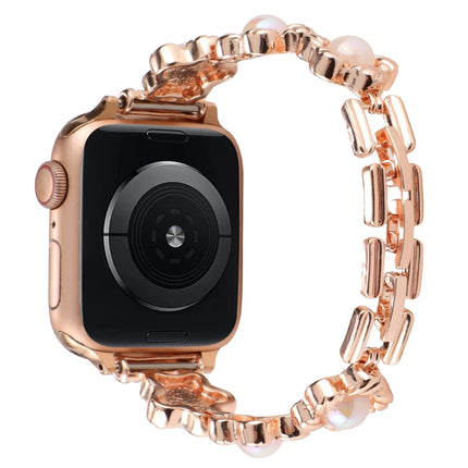 Flower Bracelet Metal Watch Band, For Apple Watch Series 8&7 45mm, For Apple Watch Series 8&7 41mm - DealBuddy