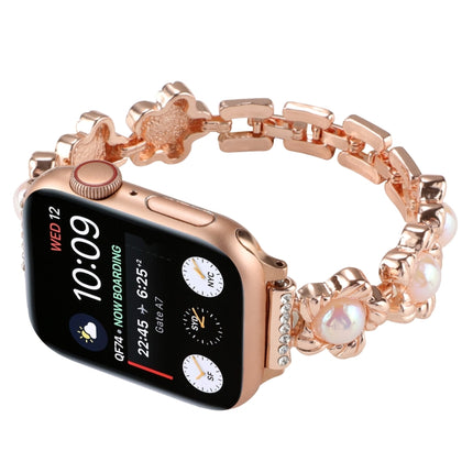 Flower Bracelet Metal Watch Band, For Apple Watch Series 8&7 45mm, For Apple Watch Series 8&7 41mm - DealBuddy