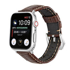 For Apple Watch Series 8&7 45mm / Crocodile Brown