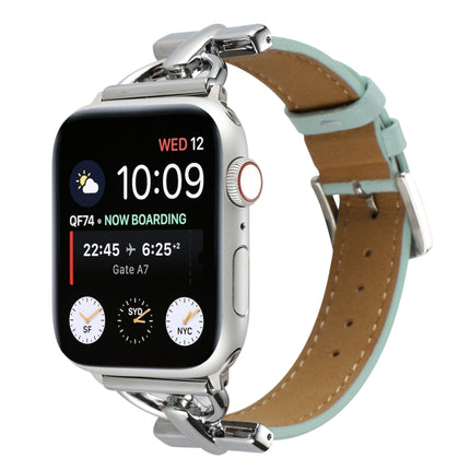 D-Buckle Plain Genuine Leather Watch Band, For Apple Watch Series 8&7 45mm, For Apple Watch Series 8&7 41mm - DealBuddy