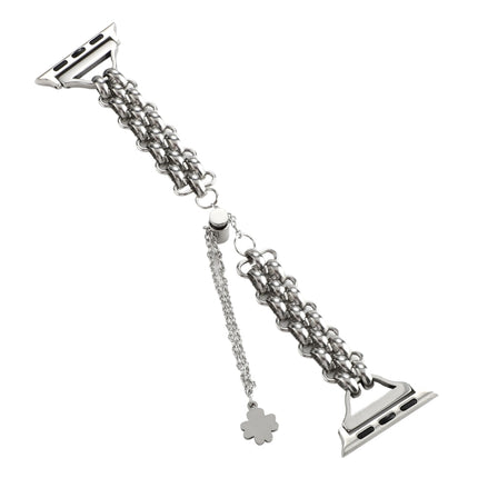 Dual-row Chain Metal Watch Band, For Apple Watch Series 8&7 45mm, For Apple Watch Series 8&7 41mm - DealBuddy