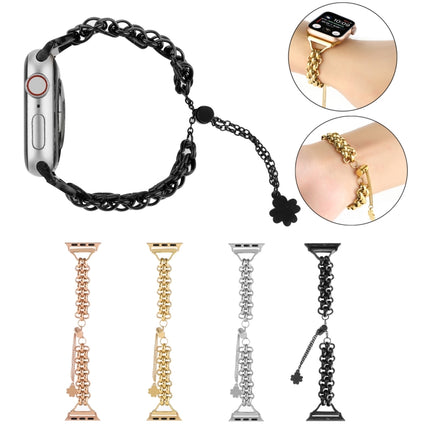 Dual-row Chain Metal Watch Band, For Apple Watch Series 8&7 45mm, For Apple Watch Series 8&7 41mm - DealBuddy