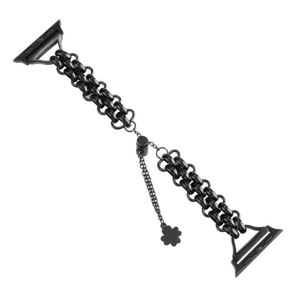 Dual-row Chain Metal Watch Band, For Apple Watch Series 8&7 45mm, For Apple Watch Series 8&7 41mm - DealBuddy