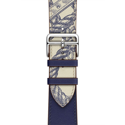 Silk Screen Pattern Leather Watchband, For Apple Watch Series 7 41mm / 6 & SE & 5 & 4 40mm / 3 & 2 & 1 38mm, For Apple Watch Series 8&7 41mm / SE 2&6&SE&5&4 40mm / 3&2&1 38mm - DealBuddy