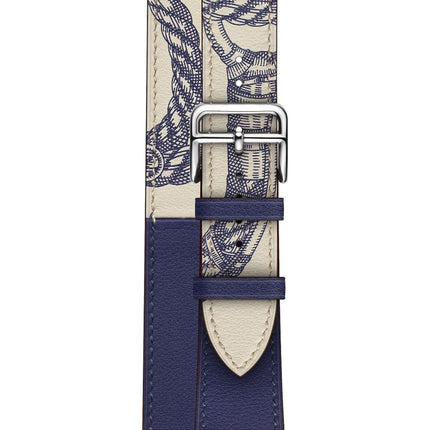 Silk Screen Pattern Leather Watchband - DealBuddy