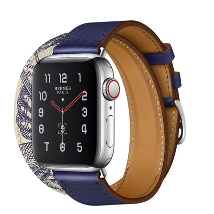 Silk Screen Pattern Leather Watchband, For Apple Watch Series 7 41mm / 6 & SE & 5 & 4 40mm / 3 & 2 & 1 38mm, For Apple Watch Ultra 49mm / Series 8&7 45mm / SE 2&6&SE&5&4 44mm / 3&2&1 42mm, For Apple Watch Series 8&7 41mm / SE 2&6&SE&5&4 40mm / 3&2&1 38... - DealBuddy