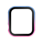 Metal Frame + Tempered Glass Protector Case