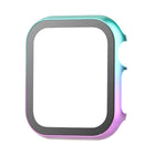 Metal Frame + Tempered Glass Protector Case