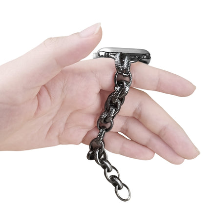 Metal Ripple Twist Chain Watch Band, For Apple Watch Ultra 49mm / Series 8&7 45mm / SE 2&6&SE&5&4 44mm / 3&2&1 42mm, For Apple Watch Series 8&7 41mm / SE 2&6&SE&5&4 40mm / 3&2&1 38mm - DealBuddy