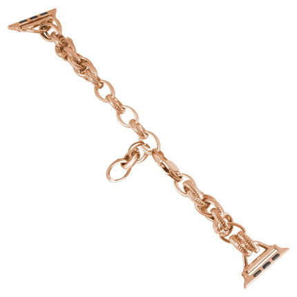 Metal Ripple Twist Chain Watch Band, For Apple Watch Ultra 49mm / Series 8&7 45mm / SE 2&6&SE&5&4 44mm / 3&2&1 42mm, For Apple Watch Series 8&7 41mm / SE 2&6&SE&5&4 40mm / 3&2&1 38mm - DealBuddy