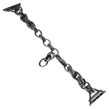 Metal Ripple Twist Chain Watch Band, For Apple Watch Ultra 49mm / Series 8&7 45mm / SE 2&6&SE&5&4 44mm / 3&2&1 42mm, For Apple Watch Series 8&7 41mm / SE 2&6&SE&5&4 40mm / 3&2&1 38mm - DealBuddy