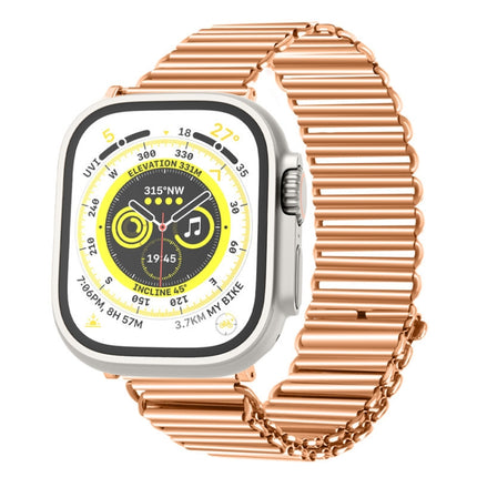 Chain Buckle Stainless Steel Watch Band, For Apple Watch Ultra 49mm / Series 8&7 45mm / SE 2&6&SE&5&4 44mm / 3&2&1 42mm, For Apple Watch Series 8&7 41mm / SE 2&6&SE&5&4 40mm / 3&2&1 38mm - DealBuddy
