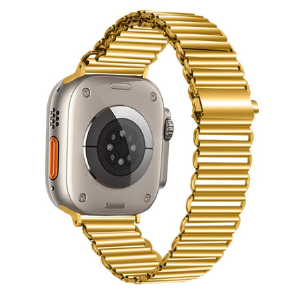 Chain Buckle Stainless Steel Watch Band, For Apple Watch Ultra 49mm / Series 8&7 45mm / SE 2&6&SE&5&4 44mm / 3&2&1 42mm, For Apple Watch Series 8&7 41mm / SE 2&6&SE&5&4 40mm / 3&2&1 38mm - DealBuddy
