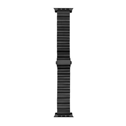 Flat Buckle Titanium Alloy Watch Band, For Apple Watch Ultra 49mm / Series 8&7 45mm / SE 2&6&SE&5&4 44mm / 3&2&1 42mm, For Apple Watch Series 8&7 41mm / SE 2&6&SE&5&4 40mm / 3&2&1 38mm - DealBuddy