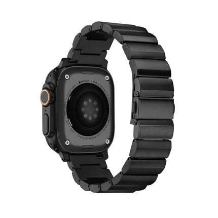 Flat Buckle Titanium Alloy Watch Band, For Apple Watch Ultra 49mm / Series 8&7 45mm / SE 2&6&SE&5&4 44mm / 3&2&1 42mm, For Apple Watch Series 8&7 41mm / SE 2&6&SE&5&4 40mm / 3&2&1 38mm - DealBuddy
