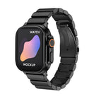Flat Buckle Titanium Alloy Watch Band, For Apple Watch Ultra 49mm / Series 8&7 45mm / SE 2&6&SE&5&4 44mm / 3&2&1 42mm, For Apple Watch Series 8&7 41mm / SE 2&6&SE&5&4 40mm / 3&2&1 38mm - DealBuddy