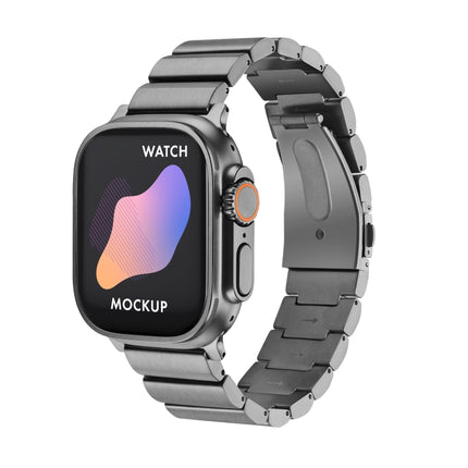 Flat Buckle Titanium Alloy Watch Band, For Apple Watch Ultra 49mm / Series 8&7 45mm / SE 2&6&SE&5&4 44mm / 3&2&1 42mm, For Apple Watch Series 8&7 41mm / SE 2&6&SE&5&4 40mm / 3&2&1 38mm - DealBuddy