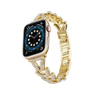 Triangle Diamond Metal Watch Band, For Apple Watch Ultra 49mm / Series 8&7 45mm / SE 2&6&SE&5&4 44mm / 3&2&1 42mm, For Apple Watch Series 8&7 41mm / SE 2&6&SE&5&4 40mm / 3&2&1 38mm - DealBuddy