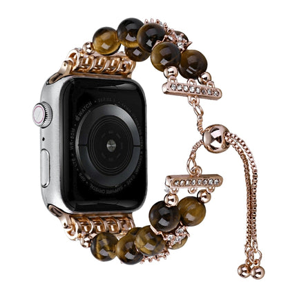 Double Row Beads Telescopic Chain Watch Band, For Apple Watch Ultra 49mm / Series 8&7 45mm / SE 2&6&SE&5&4 44mm / 3&2&1 42mm, For Apple Watch Series 8&7 41mm / SE 2&6&SE&5&4 40mm / 3&2&1 38mm - DealBuddy