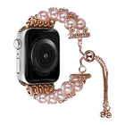 Double Row Beads Telescopic Chain Watch Band, For Apple Watch Ultra 49mm / Series 8&7 45mm / SE 2&6&SE&5&4 44mm / 3&2&1 42mm, For Apple Watch Series 8&7 41mm / SE 2&6&SE&5&4 40mm / 3&2&1 38mm - DealBuddy