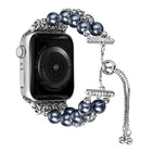 Double Row Beads Telescopic Chain Watch Band, For Apple Watch Ultra 49mm / Series 8&7 45mm / SE 2&6&SE&5&4 44mm / 3&2&1 42mm, For Apple Watch Series 8&7 41mm / SE 2&6&SE&5&4 40mm / 3&2&1 38mm - DealBuddy