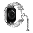 Double Row Beads Telescopic Chain Watch Band, For Apple Watch Ultra 49mm / Series 8&7 45mm / SE 2&6&SE&5&4 44mm / 3&2&1 42mm, For Apple Watch Series 8&7 41mm / SE 2&6&SE&5&4 40mm / 3&2&1 38mm - DealBuddy