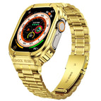 For Apple Watch Series 9 / 8 / 7 45mm / Gold