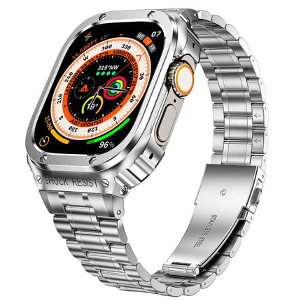 Metal Integrated Watch Protective Case, For Apple Watch Series SE 2025&6&SE&5&4 44mm, For Apple Watch Ultra 3 / 2 / 1 49mm, For Apple Watch Series 9 / 8 / 7 45mm - DealBuddy