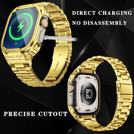 Metal Integrated Watch Protective Case, For Apple Watch Series SE 2025&6&SE&5&4 44mm, For Apple Watch Ultra 3 / 2 / 1 49mm, For Apple Watch Series 9 / 8 / 7 45mm - DealBuddy