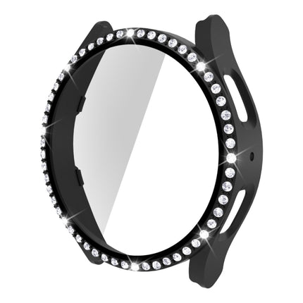 Single Row Diamond PC + Tempered Glass Watch Case, For Samsung Galaxy Watch5 44mm - DealBuddy