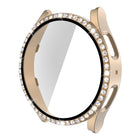 Single Row Diamond PC + Tempered Glass Watch Case - DealBuddy